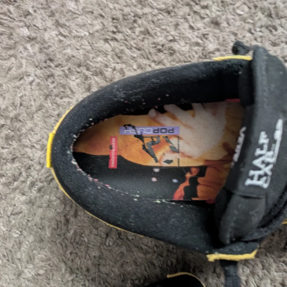 Vans Half Cab Men 8.5 Yellow and Black Sneakers Bruce Lee Used 012025 - Picture 4 of 8